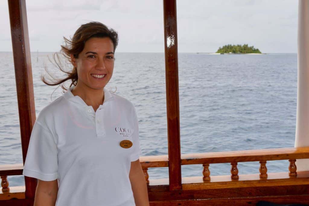 Meeresbiologin Sonia Valladares forscht im Indischen Ozean. Foto: Sascha Tegtmeyer