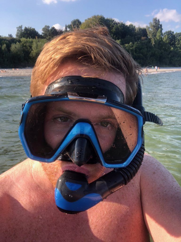 Sascha Tegtmeyer von Just Wanderlust ist im Sommer mehrmals pro Woche im Wasser. Foto: Selbstporträt