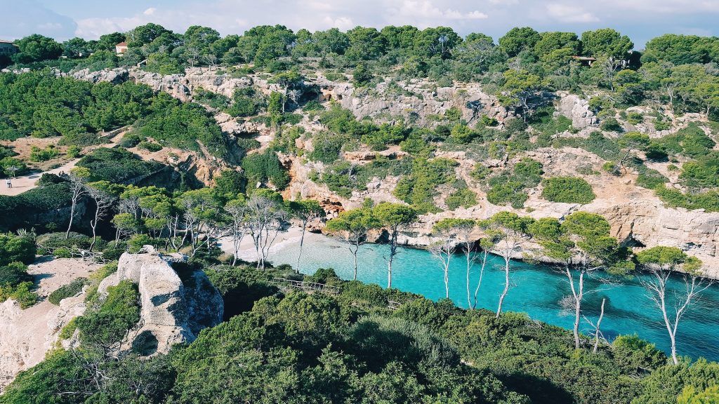 Bucht auf Mallorca: Klares türkises Wasser und unheimlich schöne Strände erwarten Euch. Foto: Unsplash