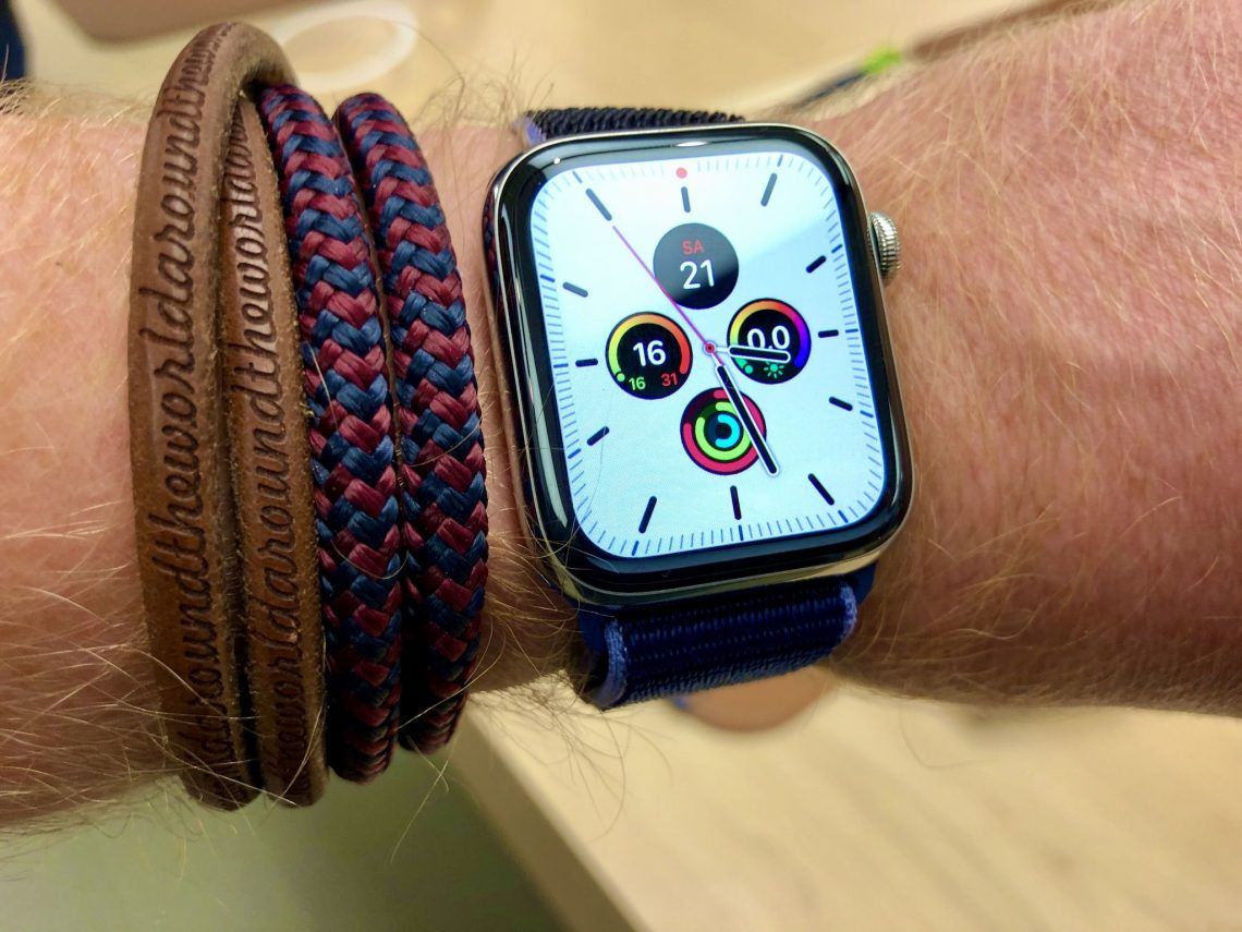 Watch Face der Apple Watch: Smartwatches liefern über die sogenannten Komplikationen auf dem Ziffernblatt die wichtigsten Informationen auf einen Blick. Foto: Sascha Tegtmeyer