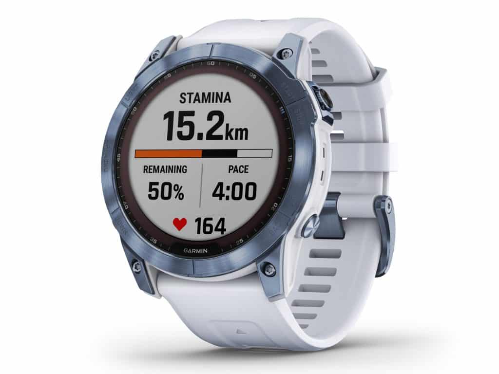 Schicke Sport Smartwatch: Die Garmin Fenix 7 ist eine Highend-Outdoor-Smartwatch für ambitionierte Sportler:innen. Foto: Garmin Deutschland GmbH